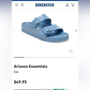 Birkenstock Arizona EVA, elemental blue, great condition